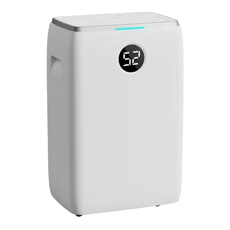 White MD002 home dehumidifier shown from the front